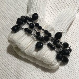 Black bead bracelet